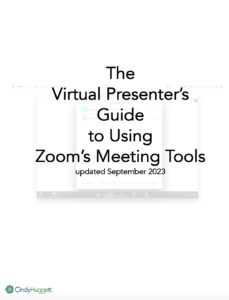 Virtual Presenters Guide to Zoom Sept 2023