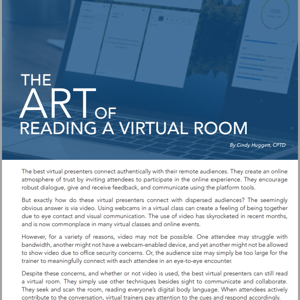 The Art of Reading a Virtual Room